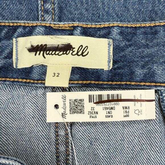 NWT Madewell Midi Skirt in Robertson Wash: Airy Denim Edition Size 32 - Picture 8 of 10